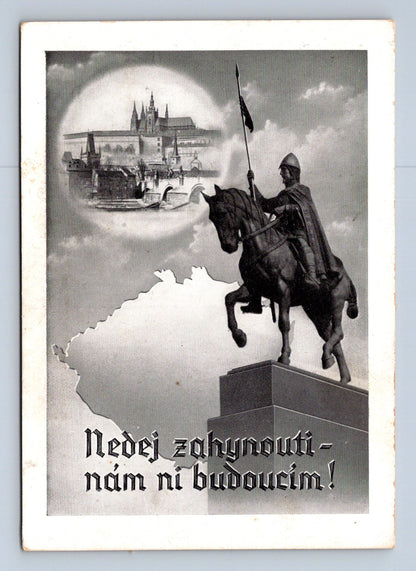 Praha Pomník sv. Václava Hradčany vlastenecký motiv (M28978)