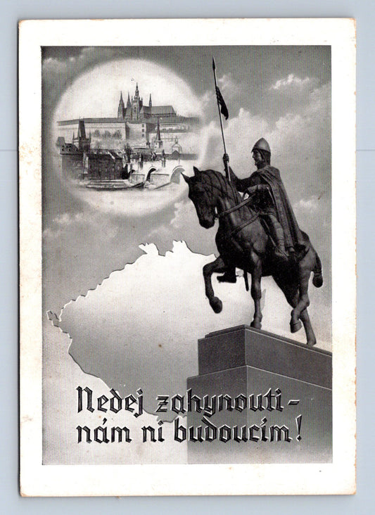 Praha Pomník sv. Václava Hradčany vlastenecký motiv (M28978)