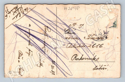 Postcard deer winter landscape Merry Christmas (M2898)