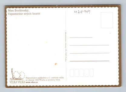 Pohlednice I. sv. válka Max Švabinský voják (M28981)