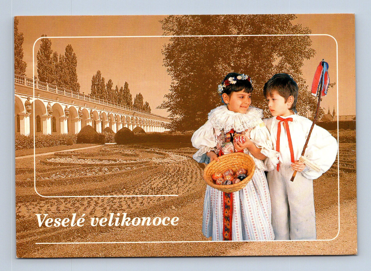 Pohlednice Kroměříž Květná zahrada Velikonoce 1995 (M28987)