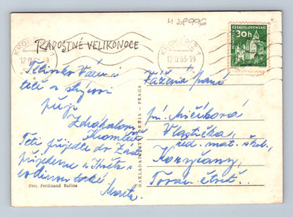 Pohlednice Velikonoce kočičky 1963 (M28996)