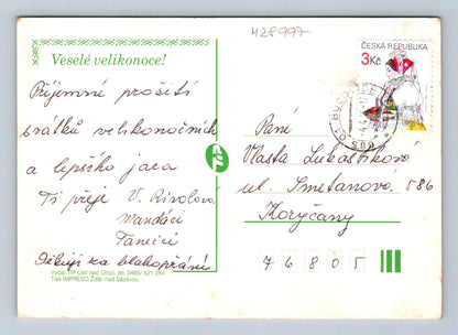 Pohlednice Velikonoce děti, pes a vejce 1930 (M28997)