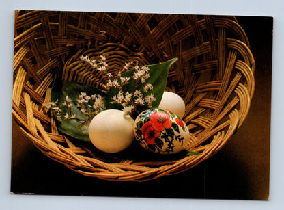 Pohlednice Velikonoční košík s vejci 1980 (M29029)