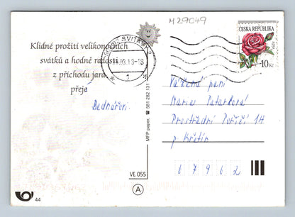 Pohlednice Velikonoční košík s vajíčky 2013 (M29049)