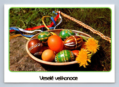 Pohlednice Velikonoce malovaná vajíčka (M29072)