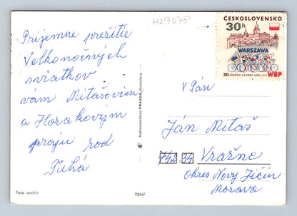 Pohlednice Velikonoce dítě v kroji 1977 (M29078)
