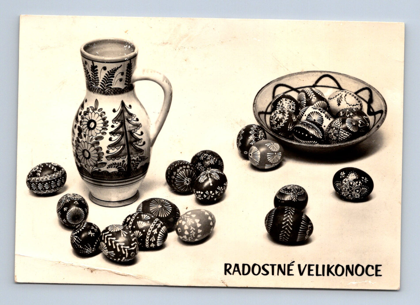 Pohlednice Velikonoce kraslice džbán (M29095)