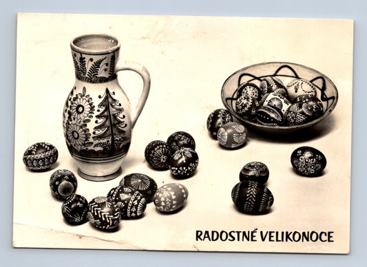 Pohlednice Velikonoce kraslice džbán (M29095)