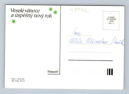 Pohlednice zimní krajina Vánoce Nový rok (M29142)