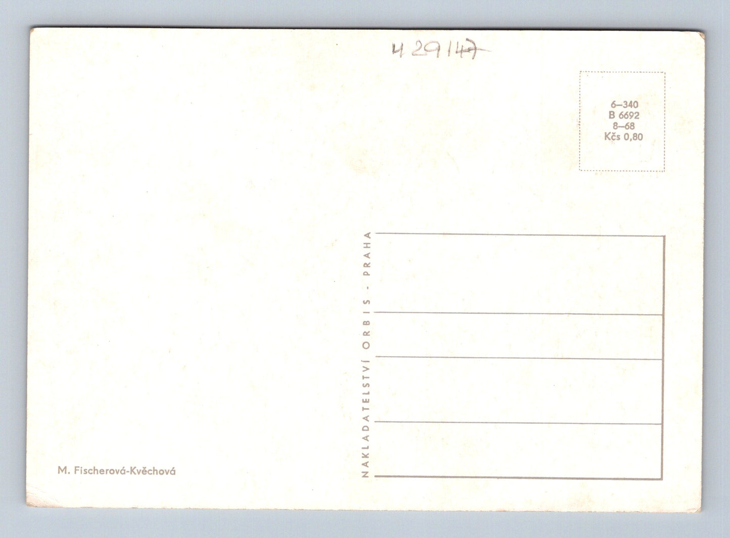 Pohlednice děti v zimních krojích Vánoce 1968 (M29147)