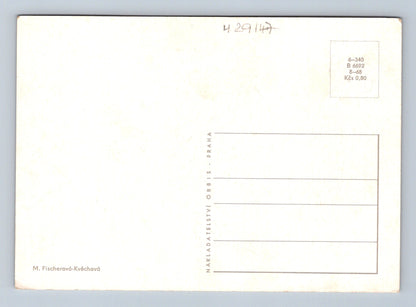 Pohlednice děti v zimních krojích Vánoce 1968 (M29147)