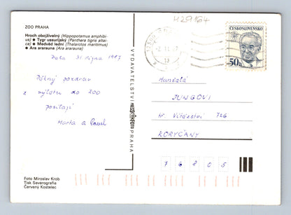 Pohlednice Praha ZOO zvířata 1997 (M29164)
