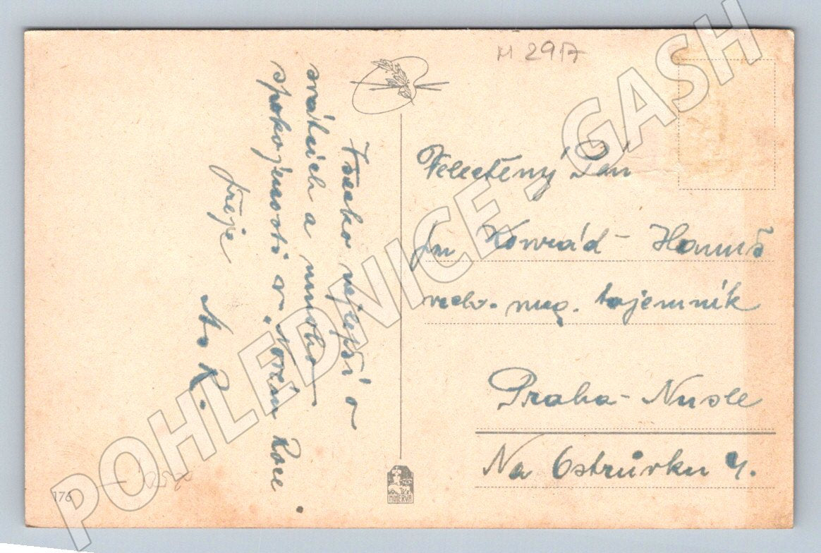 Postcard Pleasant mild evenings historical architecture (M2917)