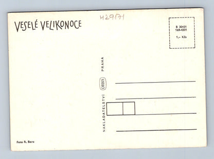 Pohlednice ovce na pastvě Velikonoce (M29171)