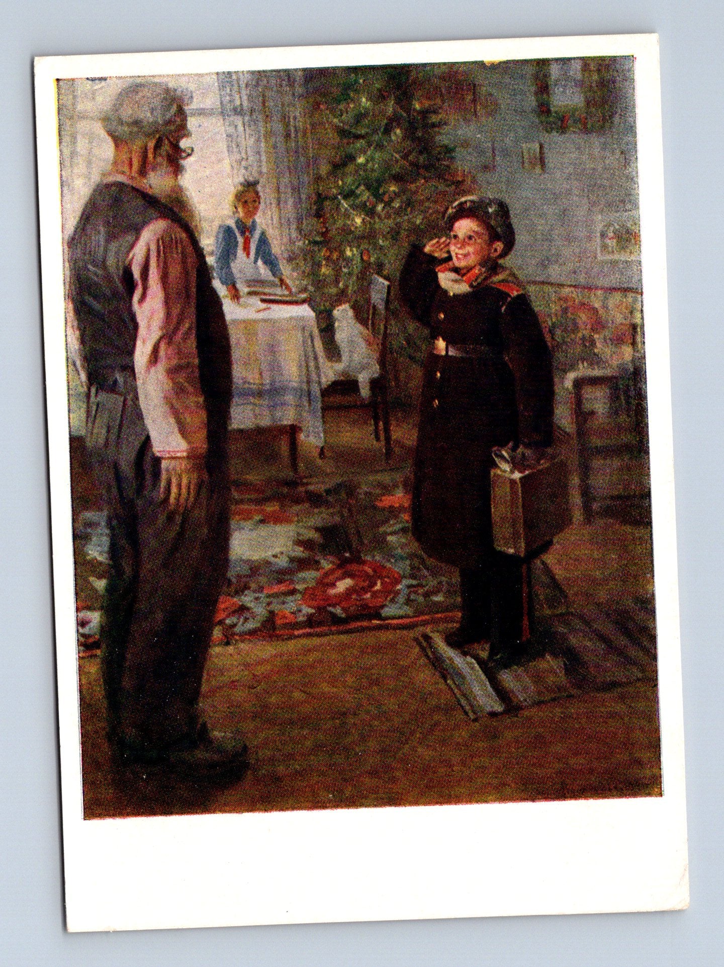 Pohlednice Rusko F.P. Rešetnikov Přibyl na prázdniny 1948 (M29179)