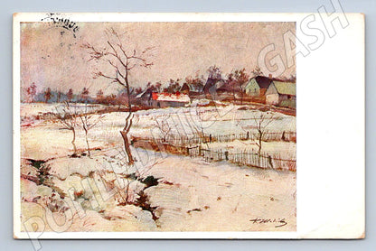 Postcard František Hladík Winter Winter Landscape (M2919)