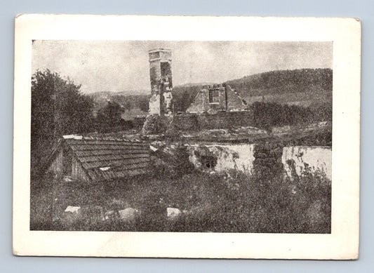 Pohlednice Ležáky zřícenina 1942 (M29191)