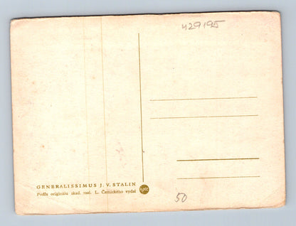 Pohlednice J. V. Stalin v uniformě (M29195)