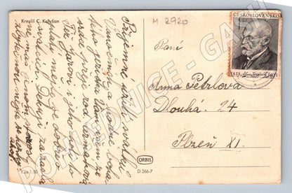 Postcard children in the snow Merry Christmas (M2920)