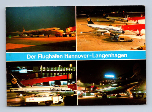 Pohlednice Německo Hannover-Langenhagen letiště 1980 (M29204)