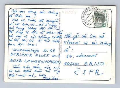 Pohlednice Německo Hannover-Langenhagen letiště 1980 (M29204)