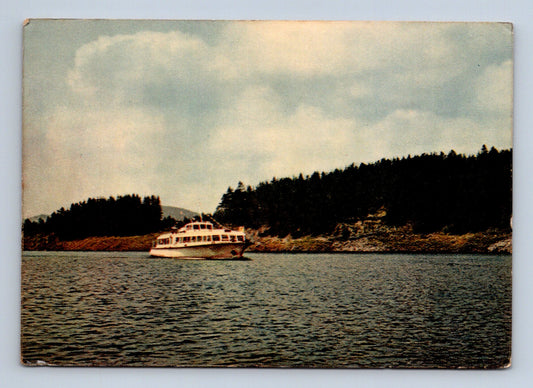 Pohlednice Lipenské jezero loď 1963 (M29222)