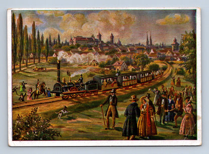 Pohlednice Německo První německá železnice Norimberk-Fürth (M29230)