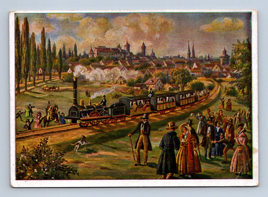 Pohlednice Německo První německá železnice Norimberk-Fürth (M29230)
