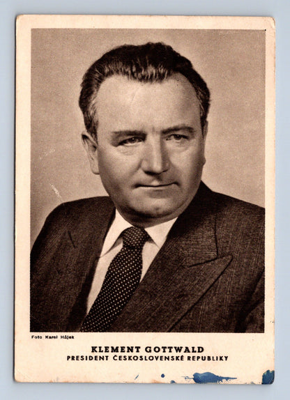 Pohlednice Klement Gottwald prezident 1948 (M29239)