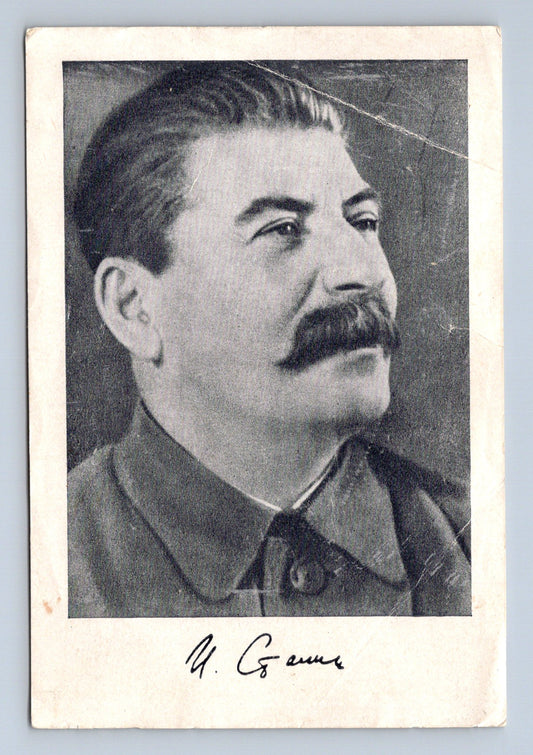 Stará fotografie portrét muže s knírem, s podpisem (M29243)