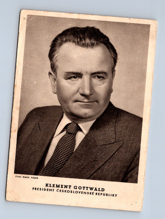 Pohlednice Klement Gottwald prezident 1948 (M29244)