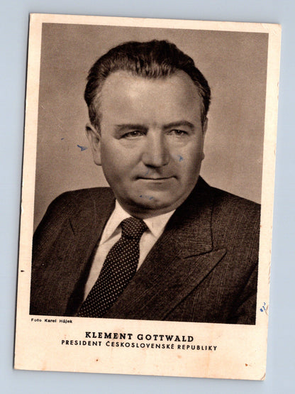 Pohlednice Klement Gottwald prezident ČSR (M29245)