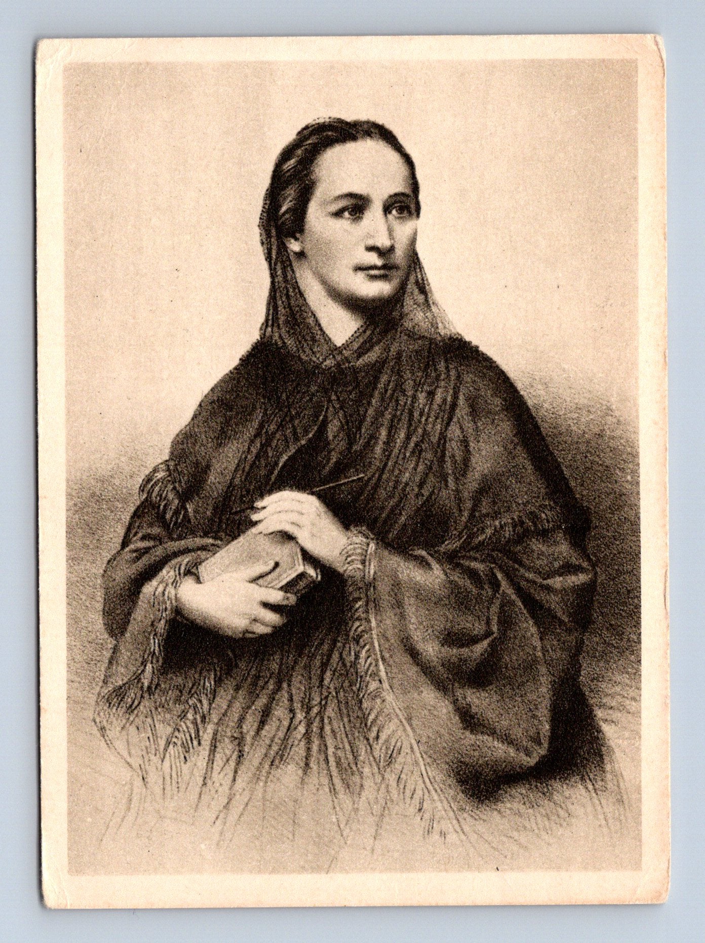 Pohlednice Božena Němcová portrét dle litografie 1862 (M29256)
