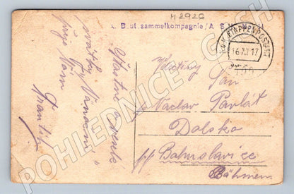 Postcard Baby Jesus and Christmas Angel 1917 (M2926)