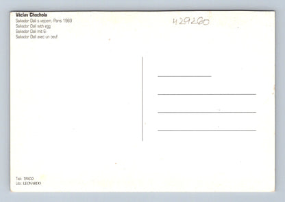 Pohlednice Francie Salvador Dalí s vejcem 1969 (M29260)