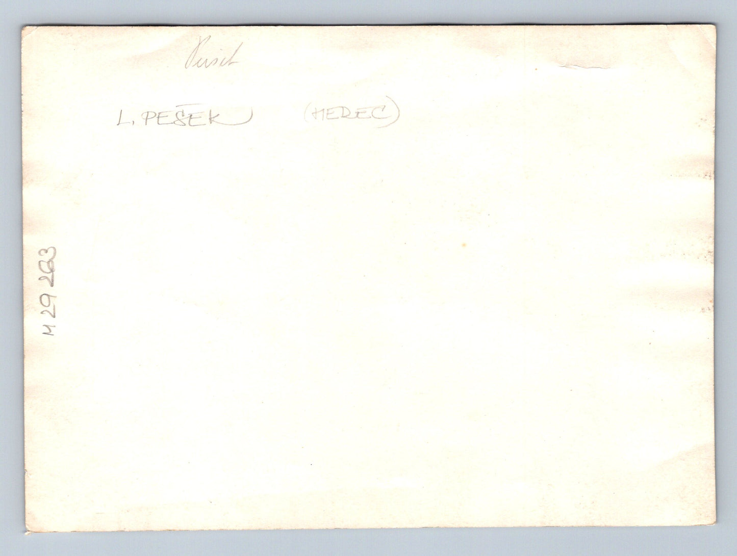 Stará fotografie L. Pešek (herec) a muž v přírodě (M29263)
