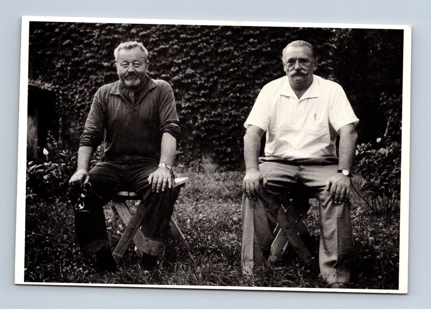 Pohlednice Jan Werich a Jiří Trnka Kampa 1963 (M29275)