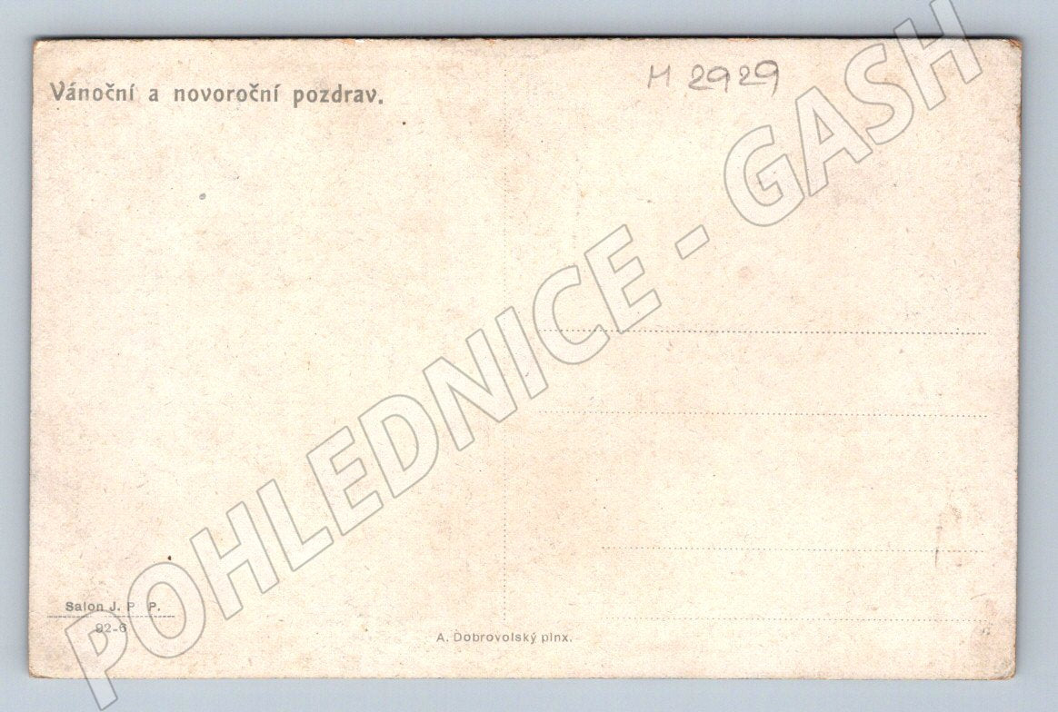 Postcard woman in traditional costume A Dobrovolský ethnography (M2929)