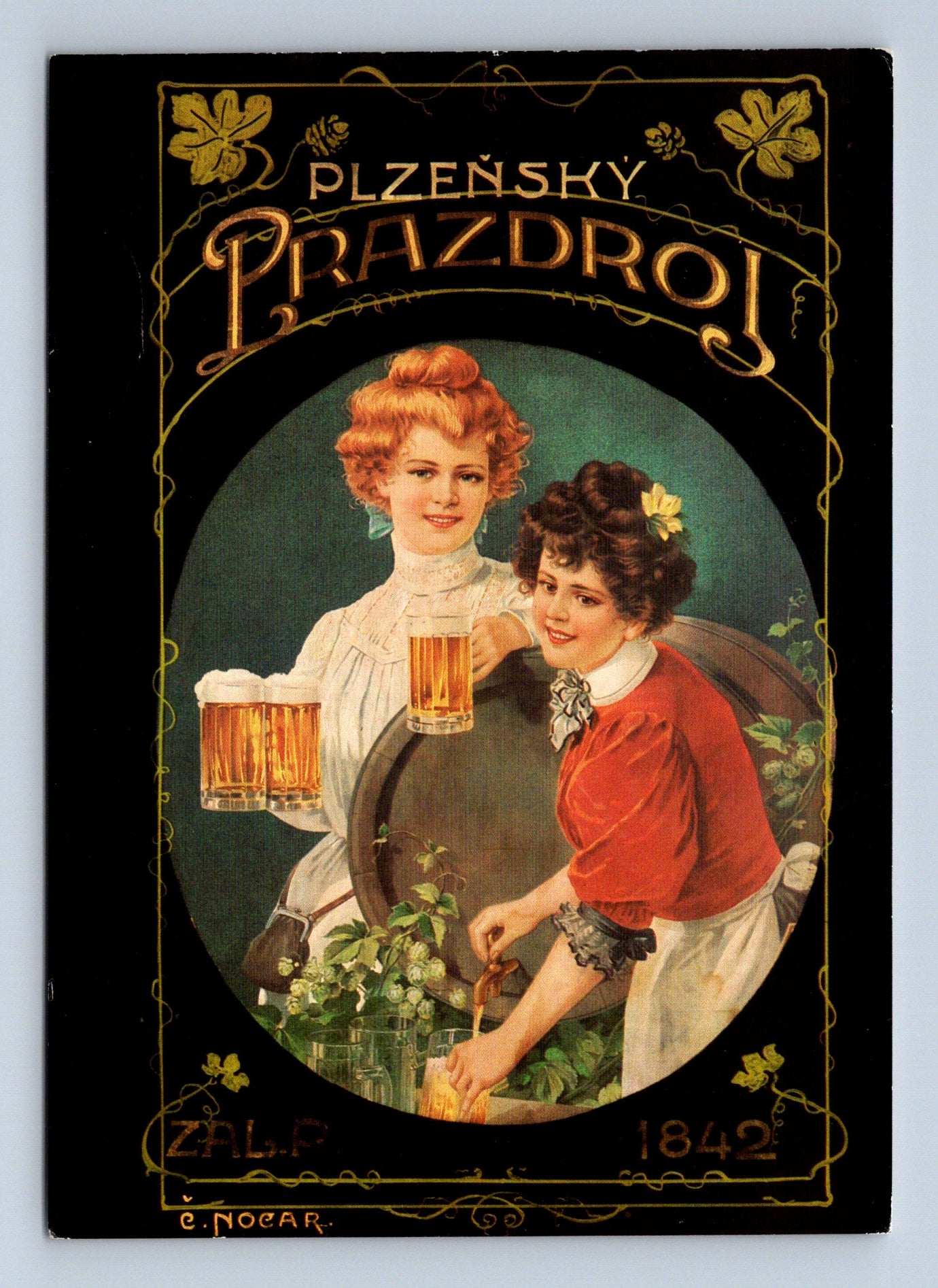 Pohlednice Plzeňský Prazdroj reklama ženy pivo (M29295)