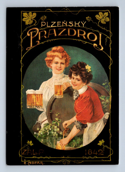 Pohlednice Plzeňský Prazdroj reklama ženy pivo (M29295)