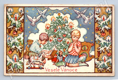 Merry Christmas Postcard L Kratochvíla (M2930)