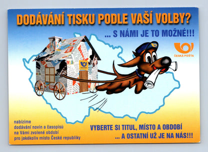 Pohlednice Česká pošta reklama pes dům (M29300)