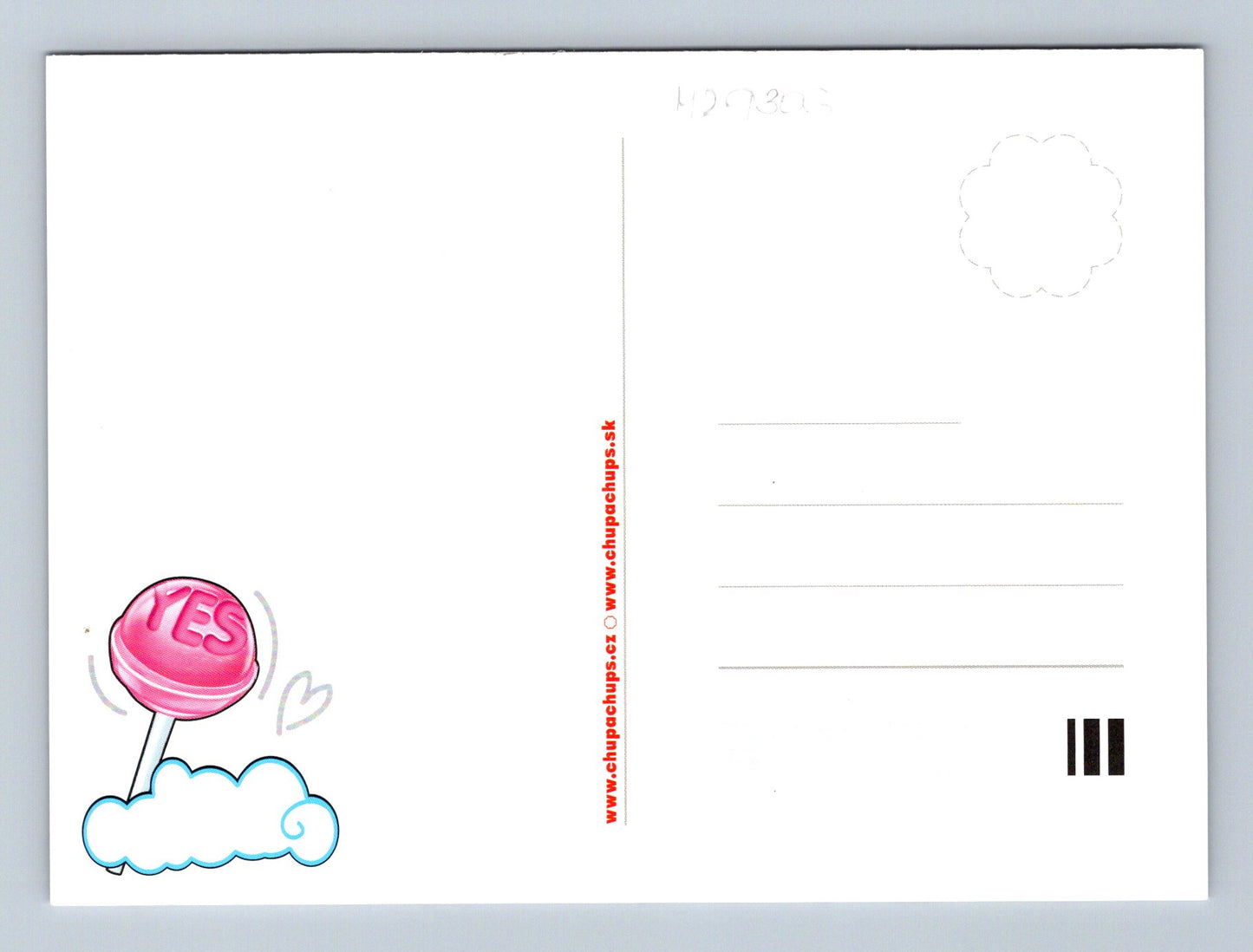 Pohlednice Chupa Chups reklamní motiv (M29306)
