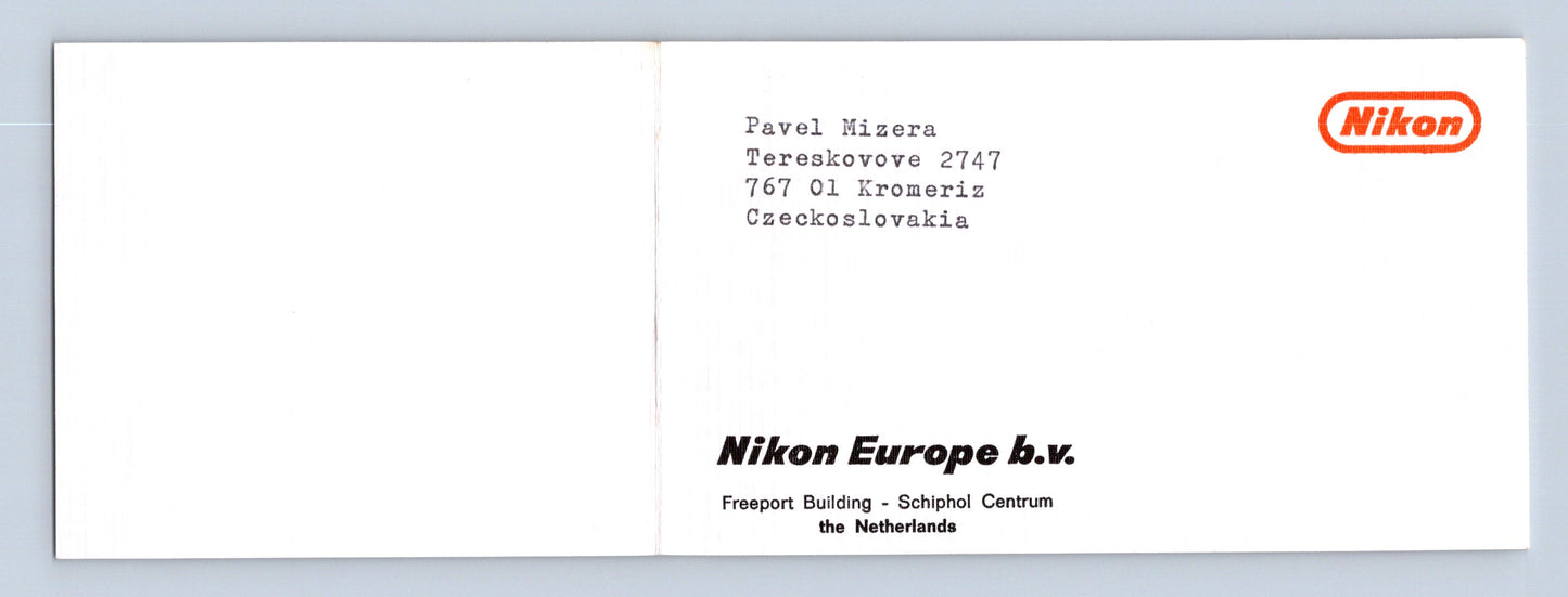 Pohlednice Nikon reklamní Kroměříž (M29309)