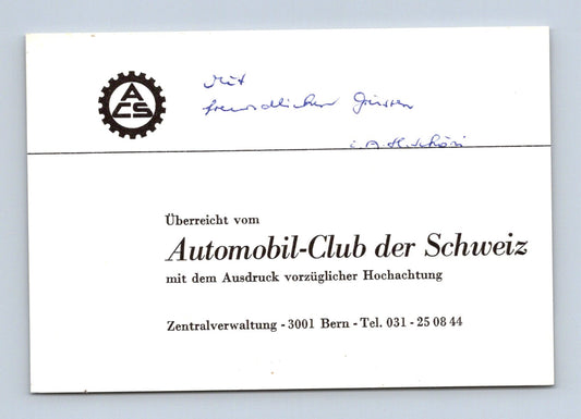 Stará fotografie Švýcarsko Automobil-Club der Schweiz (M29314)