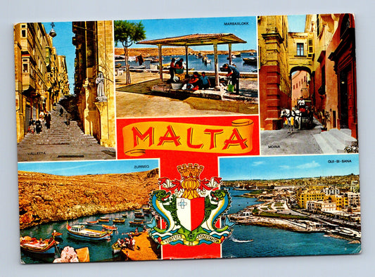 Pohlednice Malta různé motivy erb 1982 (M29321)
