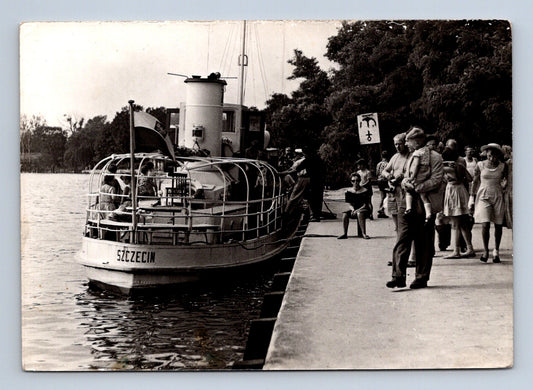 Pohlednice Polsko Dziwnów přístav loď SZCZECIN 1965 (M29330)