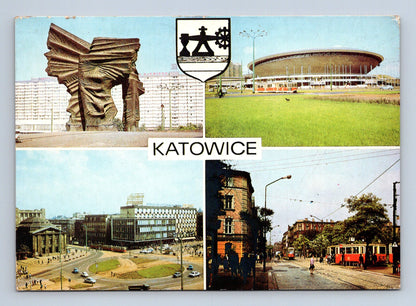 Pohlednice Polsko Katowice více pohledů 1975 (M29332)