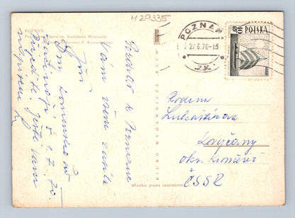 Pohlednice Polsko Poznań Opera 1970 (M29335)